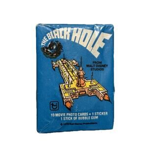 The Black Hole Movie Trading Cards (Topps, 1979) Wax Pack - Walt Disney